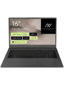 Ноутбук MACHCREATOR One R6, 16", IPS 120 Гц, R5 7430U, 16/512 ГБ, Win 11 Pro (с WB кошельком)