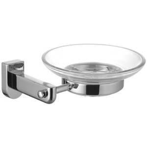 Мыльница стеклянная с держателем Lemark Omega LM3143C