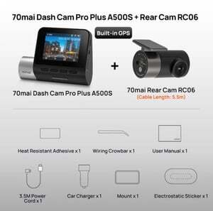 Видеорегистратор 70mai Dash Cam Pro Plus A500S + RC06