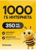 Сим карта Билайн 1000 гб за 350₽ в месяц вся Россия (с картой OZON)
