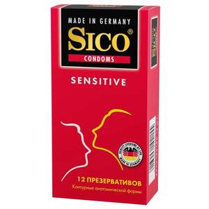 Презервативы контурные анатомические SICO 12 штук (с картой OZON)