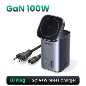 Зарядное устройство Ugreen CD342 100W GaN-EU Plug для iPhone (4734₽ с Я.Пэй)