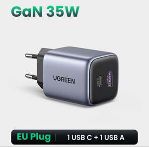 Зарядное устройство UGREEN GaN 35 Вт, PD3.0, QC3.0