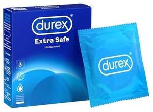 Презервативы Durex Extra Safe 12 упаковок по 3 шт (всего 36 презервативов) с картой OZON