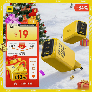 Зарядное устройство AOHI THE YOUTH GaN 65 Вт Тип C PD