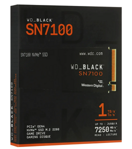 SSD накопитель WD Black SN7100 1ТБ, M.2 2280, PCIe 4.0 x4, NVMe (с ВБ кошельком)
