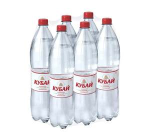 Вода газированная Кубай минеральная природная, 6 шт х 1,5 л 244 рубля
