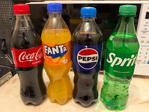 Газировка Cola, Pepsi, Sprite или Fanta 0.5 л