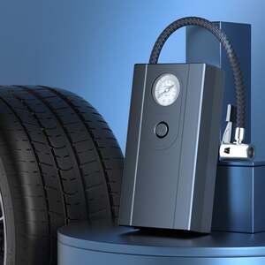 Автомобильный компрессор (12 В, 3 насадки, до 10 бар, 18 л/мин)