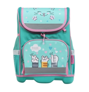 Рюкзак ЮНЛАНДИЯ WISE Soft paws для девочек-первоклашек