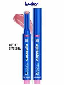 Блеск для губ B.COLOUR Professional розовый прозрачный увлажняющий увеличивающий объем Capsule