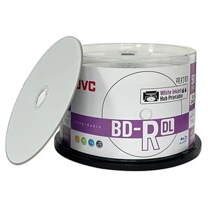 Диск для записи BD-R JVC 50 гб, 50 шт. (с картой OZON, из-за рубежа)